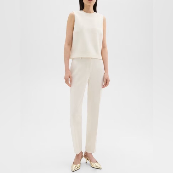 NWOT Theory Treeca Full Length Pant in Admiral Crepe size 12 - Picture 1 of 3
